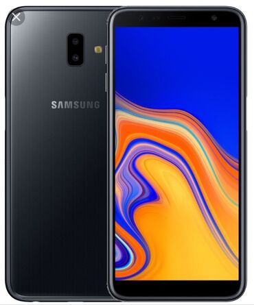 Samsung: Samsung Galaxy J6 Plus, 32 GB, rəng - Qara, Barmaq izi, İki sim kartlı, Face ID