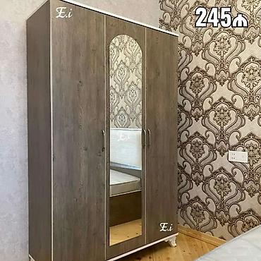 mebel skaf: *3qapili Dolab 245 AZN💥* ✔️Rəng seçimi var . ✔️Ölçü 200x120x47 — 2