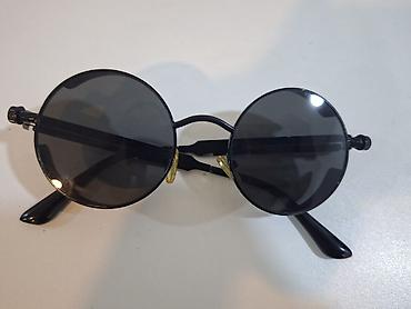 oriflame eynek: Dairəvi linzalı gün eynəyi – steampunk üslubunda - Rəng: tam qara — 1