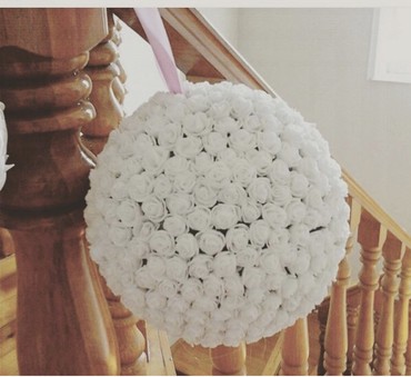 Süni güllər: Gül topları. El işleridi hamısı. Ad günü, xına yaxdı, nişan, toy — 3