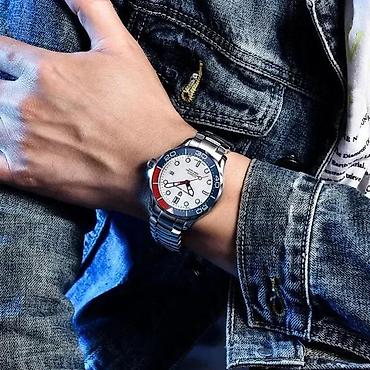 Ručni satovi: PAGANI DESIGN PD-1667 -42mm-Bela -Omega Seamaster Diver 300M Potpuno — 3