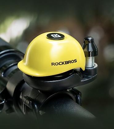 велошлемы купить: 🚴🏻‍♂️Звонки ROCKBROS Каска - Компактный звонок в форме строительной — 4