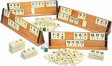 pişikli oyunlar: Okey/Rummikub stolüstü oyun dəsti - Klassik rəqəm daşları ilə — 2