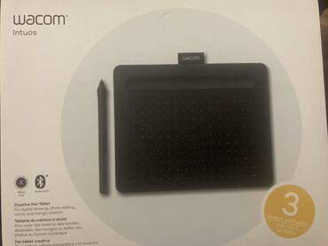 планшет таб а7: Wacom Intuos S Bluetooth ctl-4100wl черный Состояние 10/10 Был куплен