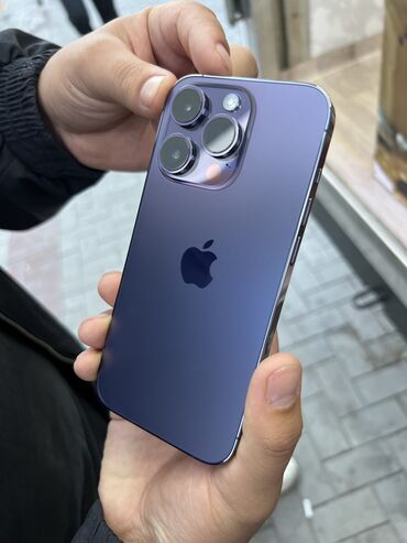 телефон айфон 10: IPhone 14 Pro, Б/у, 256 ГБ, Deep Purple, Защитное стекло, Чехол, Коробка, 94 %