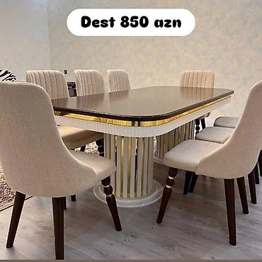 Yemək otağı üçün dəst – 850 AZN Tərkibi: - 1 ədəd geniş düzbucaqlı