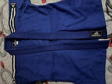 125: Кимоно для дзюдо adidas, синее - Верх (куртка) из плотной фактурной — 2
