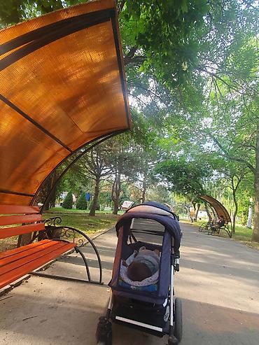 Коляски: Срочно продается!!!Отличная коляска 2 в 1, имеется люлька, зимний — 2