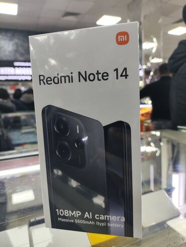 телефон редми 14: Redmi, Redmi Note 14, Новый, 128 ГБ, цвет - Черный, 2 SIM