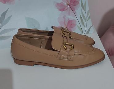 aldo mokasine zenske: ZARA ženske mokasine u bež/karamel nijansi. Klasičan penny-loafer — 5