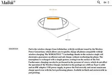 Bežični punjači za telefone: Bežični brzi punjač – Qi Wireless Fast Charger Pad (Cellularline) - — 6