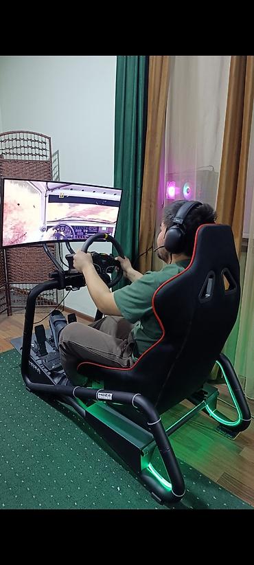 Рули: Симрейсинг-комплект MOZA r5 кокпит + рулевая база + 2- руля + педали + — 6
