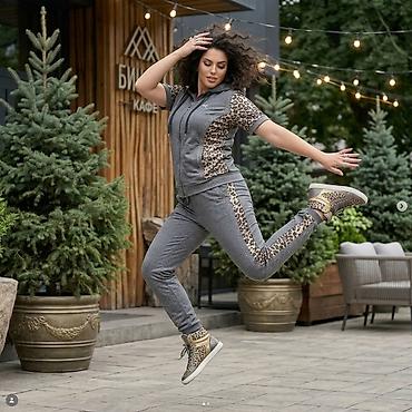 nike tech flecce: Спортивный костюм, Худи, Турция, Леопардовый принт, 2XL — 3