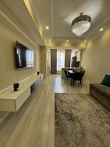 2 bedroom: 2 комнаты, Бишкек Парк ТРЦ Собственник, Без животных, от 6 месяцев, С мебелью полностью — 1