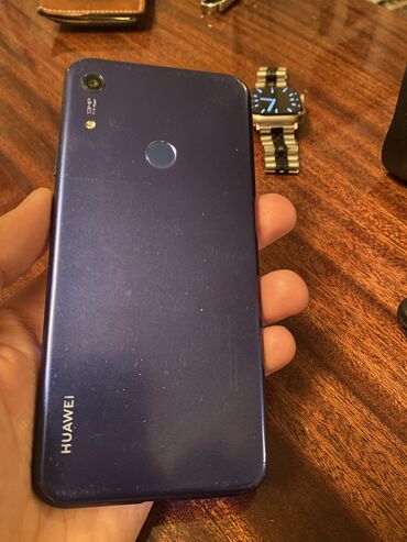 mabil telefonlar: Huawei Y6s, 64 ГБ, цвет - Синий, Отпечаток пальца, Две SIM карты, Face ID