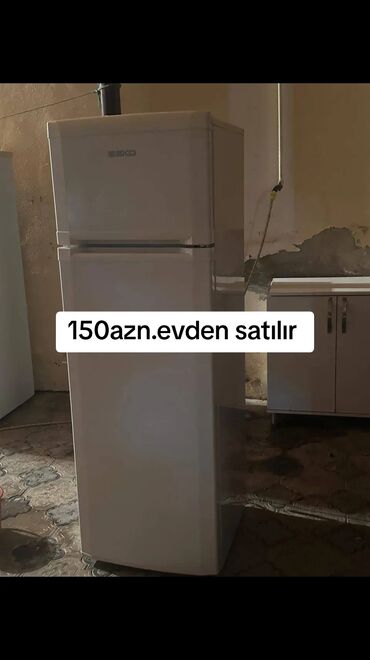 yuxa saci: İşlənmiş 2 qapılı Beko Soyuducu Satılır, rəng - Ağ