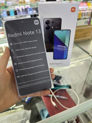 подставка для ноута: Redmi, Redmi Note 13, Жаңы, 512 ГБ, түсү - Жашыл, 2 SIM