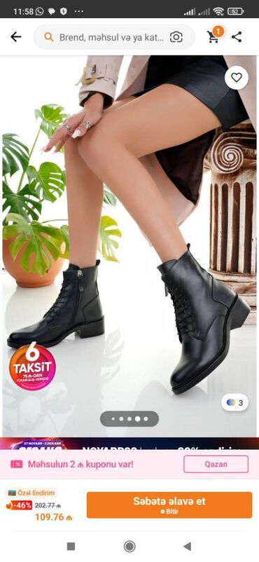 Botinka və botilyonlar: Derimod, Ölçü: 38, rəng - Qara, Yeni — 5