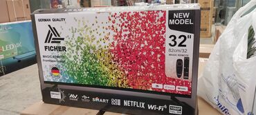 smart qolbaq: Ficher smart tv Smrat Hd 2 pult miska Usb Hdmi Wi-Fi Av Daxili