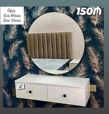 s guzgu: Güzgü Divar üçün, Dairə, Makiyaj üçün, Arxa işıqlı — 2