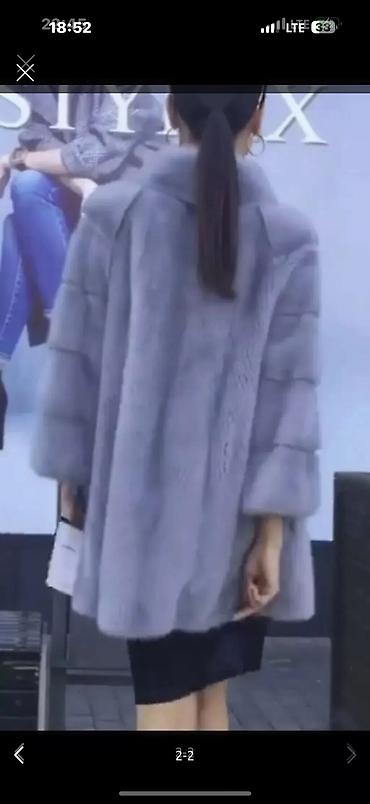 new holand: Шуба, Норка, По колено, M — 2