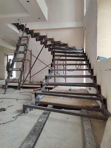 Обшивка лестниц: Лестница лестница каркас сварочный работа лестница перила на весь — 21