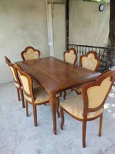 Digər mebel: Sabsylmasa desti 6 oturacaqla. Tecili satilir. Qiymet 270 azn. Unvan — 1