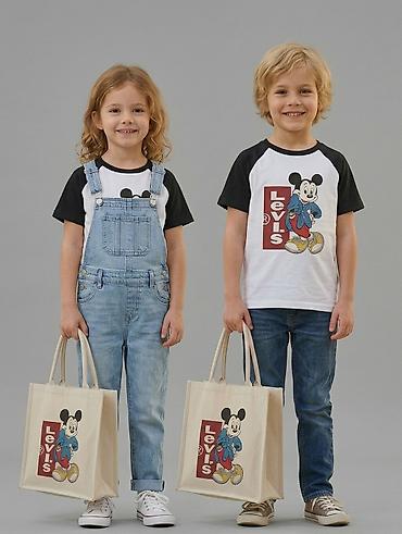 Бөбөктөр үчүн топтомдор: Детский набор с принтом Mickey и логотипом Levi’s - Состав набора — 1