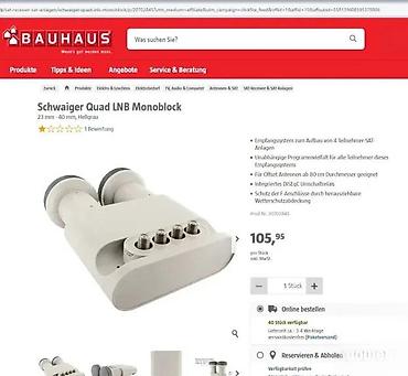 Aksesoari za TV i video: Schwaiger SPS 8804 – digitalni Monoblock Quad LNB (6°) - Monoblock — 5