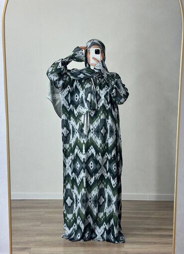 платье с бахромой: Повседневное платье, Made in KG, Лето, Длинная модель, Шелк, Оверсайз, XL (EU 42), 2XL (EU 44), 3XL (EU 46)