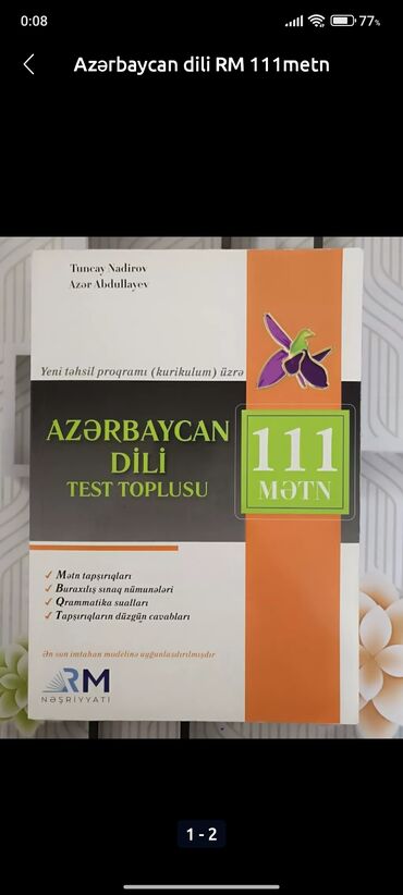 azerbaycan dili yeni toplu pdf: AZƏRBAYCAN dili RM 111 metn