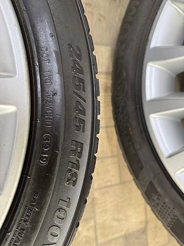 Колеса в сборе: Колеса в сборе 245 / 45 / R 18, Зима, Б/у, Комплект, Легковые, Литые, отверстий - 5 — 10