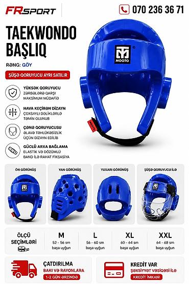 kask boks: 💥 taekvondo dəbilqə,kask, taekvondo kaski, ✅ 7/24 əlaqə saxlaya — 1
