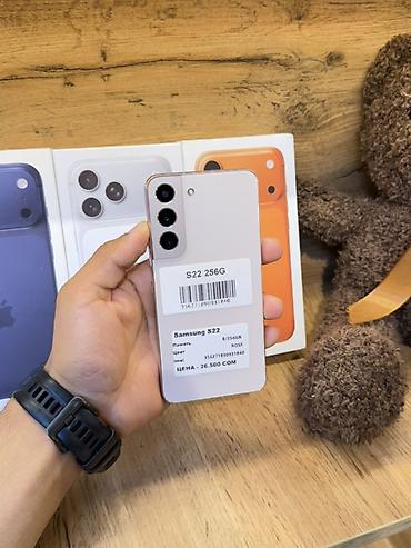 tab 9: Samsung Galaxy S22, Б/у, 256 ГБ, цвет - Розовый, В рассрочку — 1