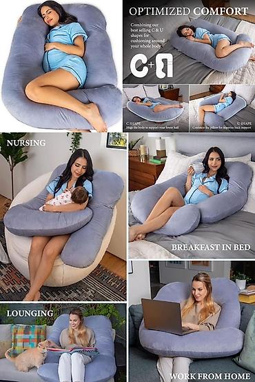 Подушки: Подушка для сна полного тела (body pillow) - Форма: U-образная или — 7