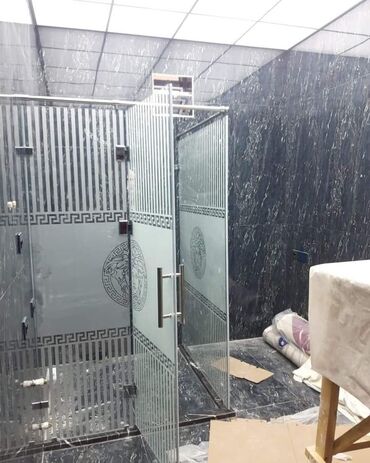 Duş kabinaları, arakəsmələr: Yeni Üstü açıq kabina, Künc üçün, Pulsuz çatdırılma — 23