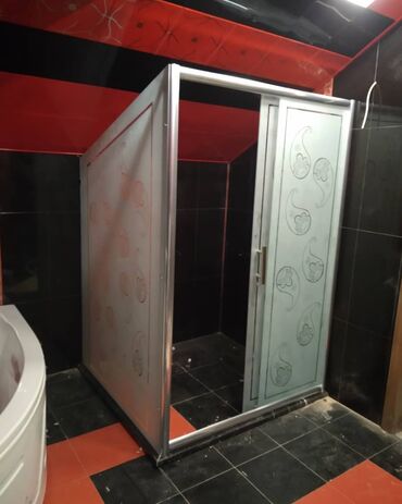 Duş kabinaları, arakəsmələr: Yeni Üstü açıq kabina, Künc üçün, Ödənişli çatdırılma — 4