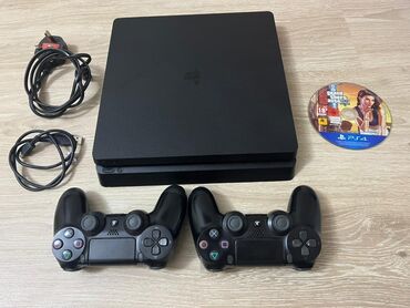 oyun seti: Playstation 4 Slim model 500 gb yaddaş super vəziyyətdə heçbir