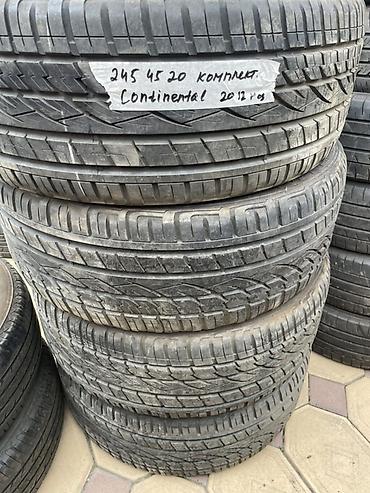 2454520: Шины 245 / 45 / R 20, Лето, Б/у, Комплект, Легковые, Continental — 1