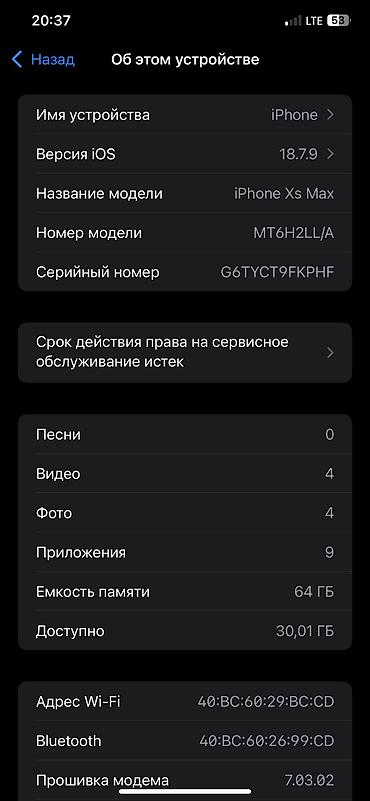 треснут: IPhone Xs Max, Б/у, Чехол, 100 % — 1