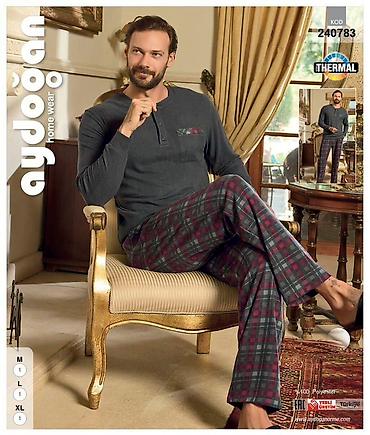 Домашние костюмы: Мужские домашние комплекты Aydoğan Home Wear (Thermal) - Теплый — 3