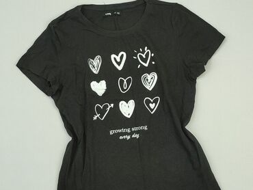 guess t shirty damskie czarne: T-shirt, SinSay, 2XS, stan - Bardzo dobry