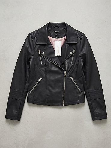 Ostale jakne, kaputi, prsluci: Ženske jakne/košulje – pojedinačna cena 1) ONLY crna “biker” jakna - — 1