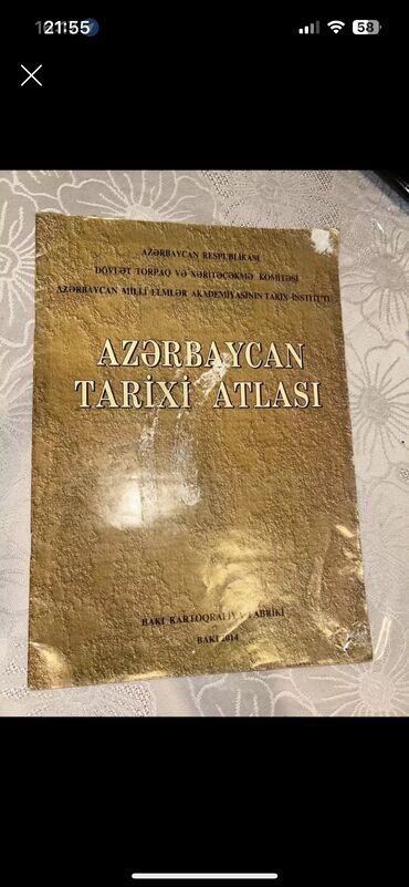 Kitablar, jurnallar, CD, DVD: Azerbaycan tarixi atlasi.Ici tertemizdir islenmeyib yenikimidir