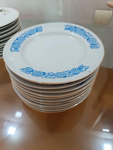 Süfrə qab-qacağı: Boşqablar, rəng - Ağ, Farfor — 2