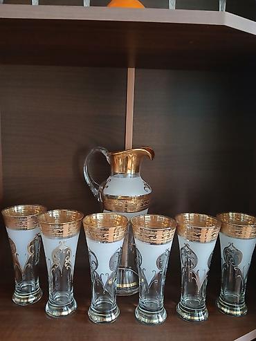 samovar 10 litre: Rəng - Qızılı, Şüşə, 1 l — 1