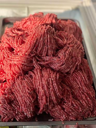 Продукты питания: Вырезка-900 Гуляш - 770 Постный фарш - 700 Средний фарш - 500 Бонфиле — 2