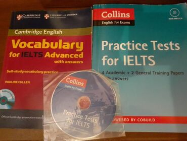 dvd diskler: IELTS практич.задания и словарь + диски