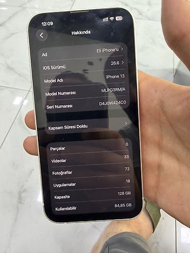 iphone 13 qiyməti irşad: IPhone 13, 128 GB, Ağ — 3