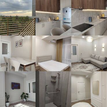 1 бөлмө, 48 кв. м, 5 кабат, Евроремонт